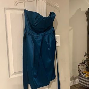 Adorable satin dress.